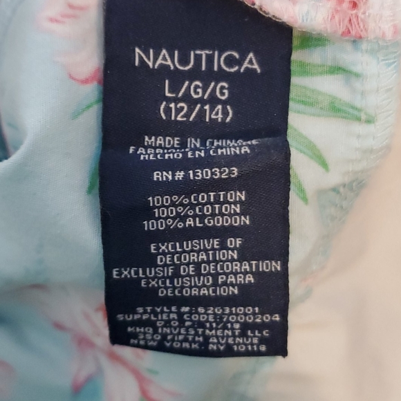 Nautica Girls' Floral Patterned Dress (L) - Picture 4 of 5